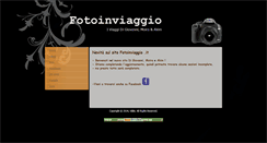 Desktop Screenshot of fotoinviaggio.it